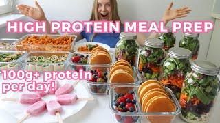 Healthy & High protein Meal Prep with Easy Recipes  100G+ protein per day