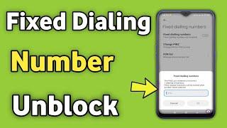 Fixed Dialing Number Blocked  Puk2 Code  Fdn Pin Code Problem Solved Android Phone Redmi & Realme