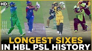 Lets Rewind All Longest Sixes in HBL PSL History  HBL PSL  MI2T