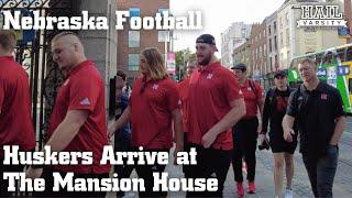 Nebraska Football Huskers Arrive for Dinner at Mansion House