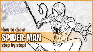 How to Draw SPIDER-MAN Andrew Garfield  Narrated Step-by-Step Drawing Tutorial