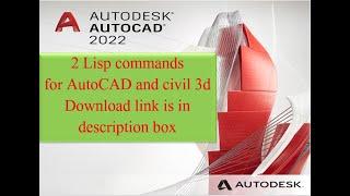 Lisp for AutoCAD and Civil 3d