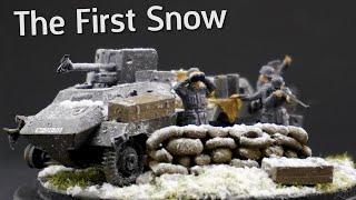 German Soldiers Get Caught In The Snow Airfix Sd.Kfz.234 Armoured Car Diorama Build & Review