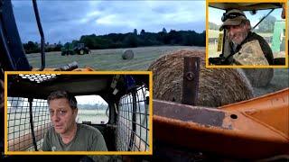 290624  Baling hay a late finish