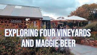 EXPLORING FOUR VINEYARDS AND MAGGIE BEER IN S. AUSTRALIA