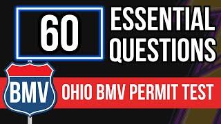 Ohio BMV Permit Test 2024 60 Essential Questions