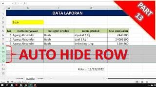 13. Auto hide row in excel With SpecialCell VBA Macro