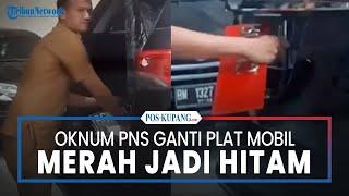 Oknum PNS Ganti Plat Merah Jadi Hitam