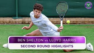 Marathon match ends in thrilling tiebreak  Ben Shelton v Lloyd Harris  Highlights  Wimbledon 2024