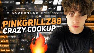 Pinkgrillz88 Cooking Up 5 CRAZY Beats From Scratch 