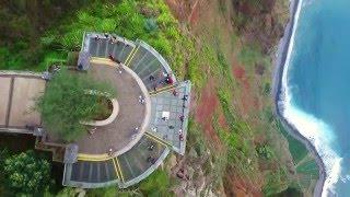 Cabo Girao Europe’s Highest Cliff Skywalk Madeira Portugal filmed with drone