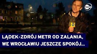 Fala może przeciąć miasto na pół. Dramatyczna relacja reportera z Lądka-Zdroju @TVN24