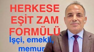 EMEKLİYE İŞÇİYE VE MEMURA EŞİT ZAM... İŞTE O RAKAMLAR...