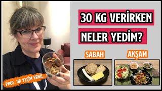 30 Kiloyu Nasıl Verdim?  Gün Gün Neler Yedim? - Haftalık Yemek Rutinim