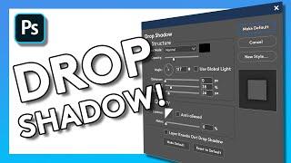 How to Add a Drop Shadow in Photoshop  Adobe Tutorial