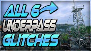 ALL *6* WORKING UNDERPASS GLITCHES - SpotsUnder The MapTop of Map MODERN WARFARE 3 GLITCHES