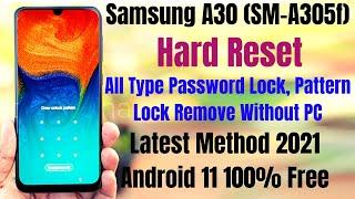 Samsung A30 Hard Reset ll All Type Password Lock Pattern Lock Remove Without Pc 100% Free New Method