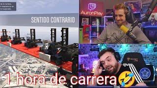 El mejor cara a cara muchos gritos Auron mejores momentos carreras GTA ft Ibai