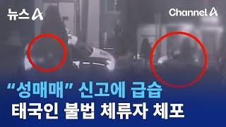 “성매매” 신고에 급습…태국인 불법 체류자 체포  뉴스A