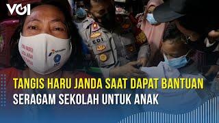 Tangis Janda Ditinggal Mati Suami karena COVID-19 saat Dapat Bantuan