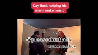 Super Rare footage of Kay Flock helping his mans make music