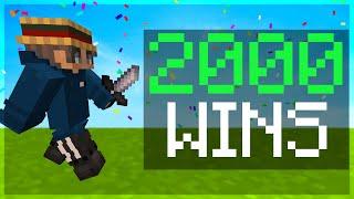 Hitting 2000 Wins In Bedwars Hypixel Bedwars