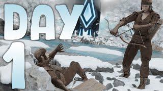 How A 25000 Hour DUO Claims The Best Cave & Get Fully Tekked Out Day 1 On INX - Ark PvP