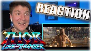 THOR LOVE AND THUNDER Official Trailer REACTION  Marvel Studios