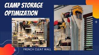 Clamp Storage Optimization - French Cleat Racks