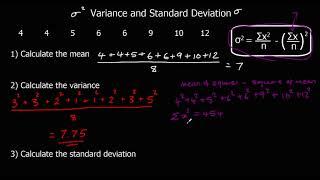 Variance and Standard Deviation