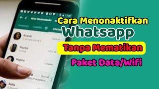 Cara Menonaktifkan Whatsapp Tanpa Mematikan Paket Data