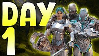 How We Dominated PvP And Claimed A Overpowered Base Spot Day 1 On Mesa - Ark PvP