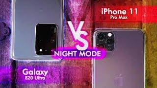 Galaxy S20 Ultra vs iPhone 11 Pro Max Night Mode Camera Comparison