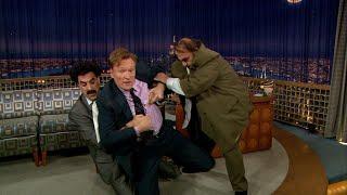 Borat Attempts to Harvest Conan’s Pubis  Late Night with Conan O’Brien