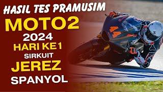 HASIL TES PRAMUSIM MOTO2 JEREZ SPANYOL HARI KE1 2024