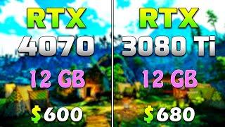 RTX 4070 12GB vs RTX 3080 Ti 12GB  PC Gameplay Tested