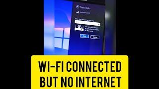 WiFi Connected But No Internet Fixed No Internet Issue Fixed WiFi No Internet Fixed Windows Tricks