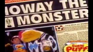 Sugar Puffs advert featuring Kevin Keegan and Honey Monster