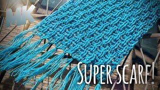 Так вы еще не вязали Шикарный шарф всего за пару часов Crochet scarf tutorial