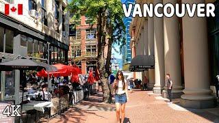  【4K】️ Downtown Vancouver BC Canada. Amazing sunny day.  May 2024.