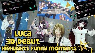 Luca Kaneshiro 3D debut Highlights Funny moments  includes Niji EN’s tweets