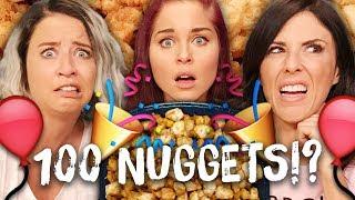 100 CHICKEN NUGGETS for our 100th EPISODE Cheat Day