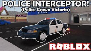 NEW POLICE INTERCEPTOR Police Crown Victoria  ROBLOX Vehicle Simulator