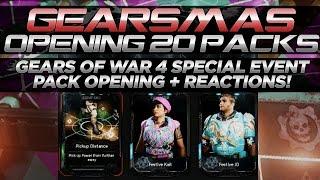 GEARSMAS Opening 20 Gearsmas Packs + Reactions Gears of War 4 Gearsmas Event Pack Opening