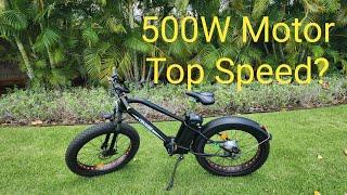 How Fast Can a 500 Watt E-bike Motor Really Go? Top Speed Test