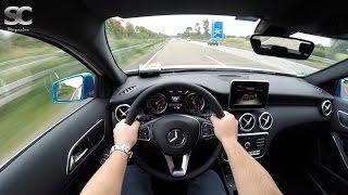 Mercedes-Benz A 200 2016 on German Autobahn - POV Top Speed Drive