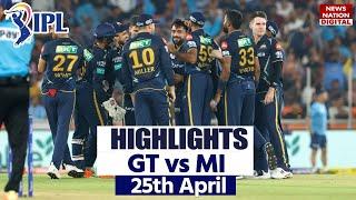 Gujarat Titans vs Mumbai Highlights GT vs MI Highlights  Today Full Match Highlights