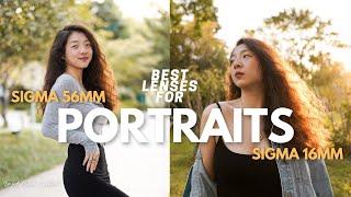 Sony a6400 for portraits sigma 56mm vs sigma 16mm