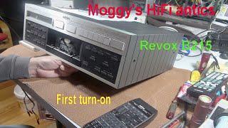 Revox B215 cassette deck  First turn on. Noice