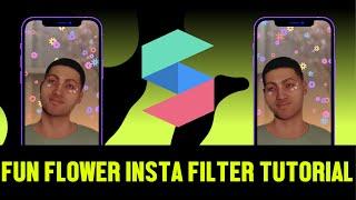 Spark AR Tutorial -  Create a Funky Flower Filter for Instagram 